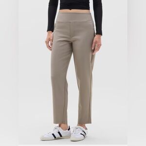 Athleta Endless High Rise Pants - mortar mushroom (dark tan) - size 6